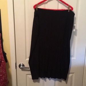 Tall Black Straight Skirt.